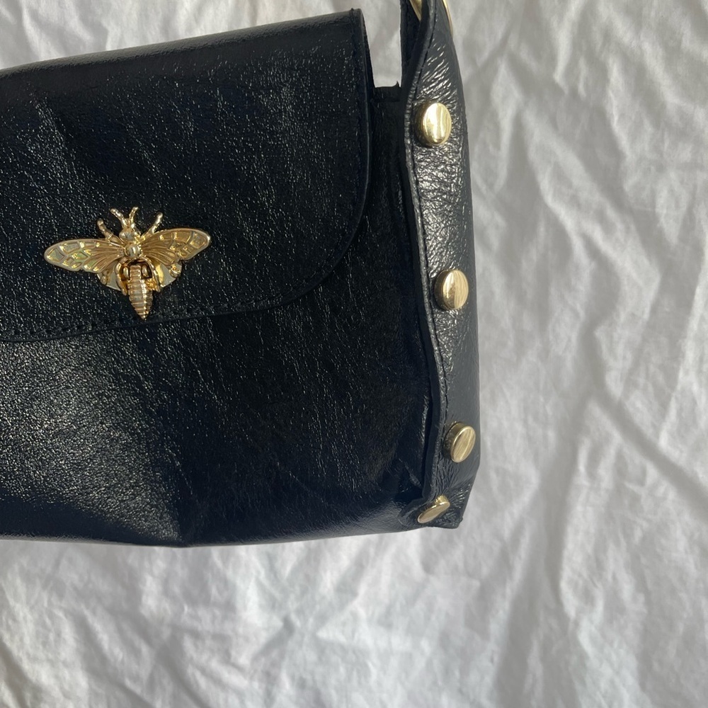 Vera Pelle Purse With Bee Logo Bag With Bee Logo Siren" Genuine leather - Picture 10 of 16